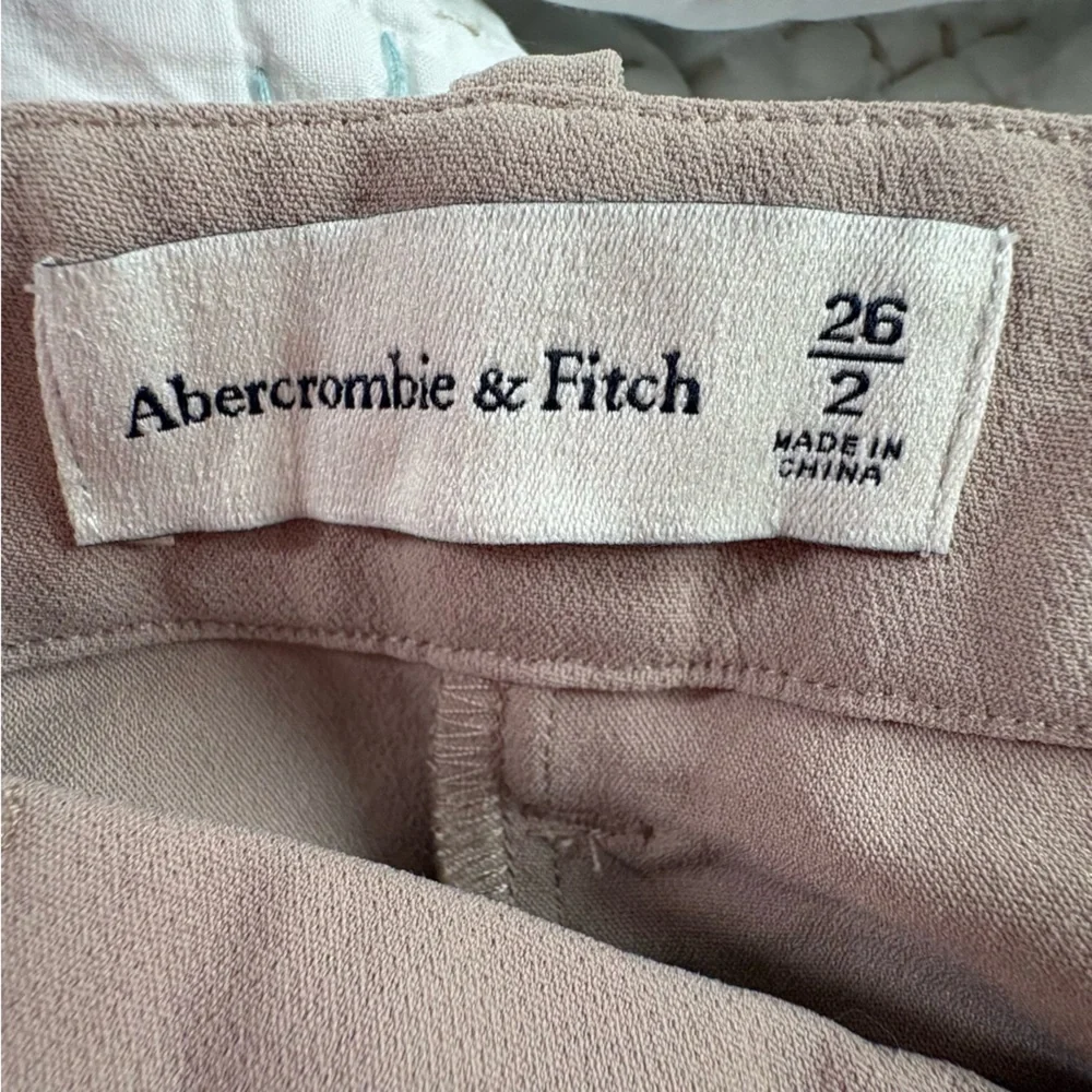 Abercrombie & Fitch Sloane Tailored Wide Leg Pant NWT Taupe Sz 26/2 - Picture 11 of 16